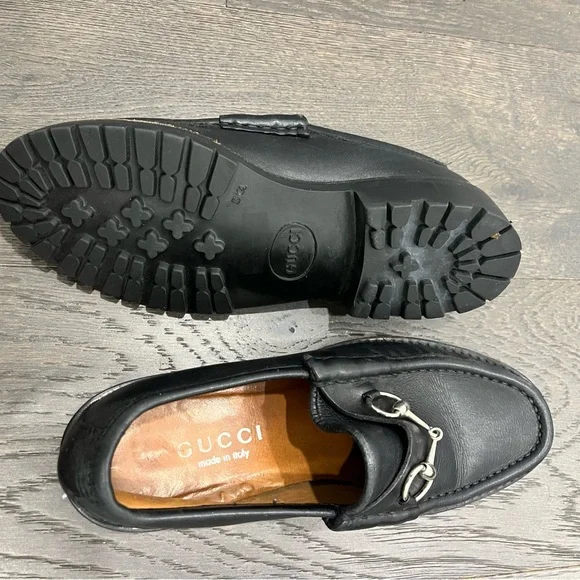 Vintage Gucci Chunky Horsebit Loafers - Picture 2 of 4